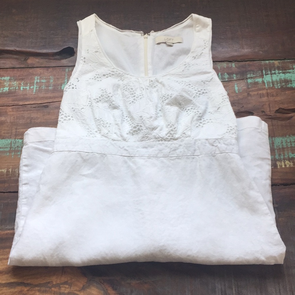 White linen dress - perfect for spring
